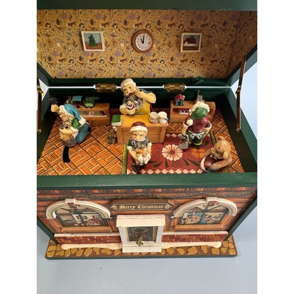 Santas Workshop Animated Musical Christmas Decoration - Picture 4 of 5